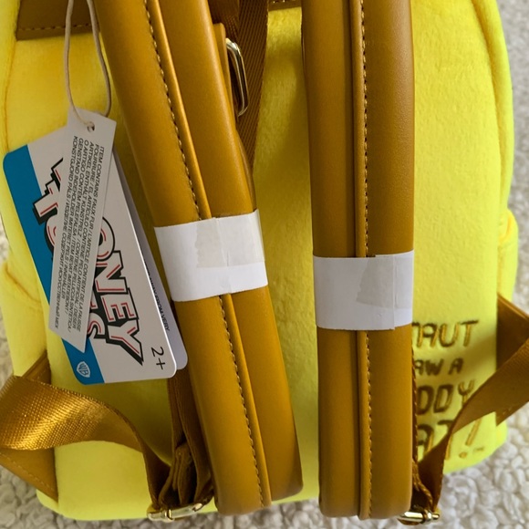 Loungefly Looney Tunes Tweety Bird Backpack Bag Purse 80th Anniversary NWT - Picture 3 of 16
